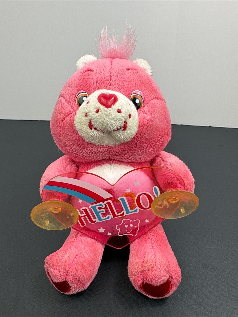 Care Bears Love-a-Lot Plush Bear Window Cling with Suction Cups 2009